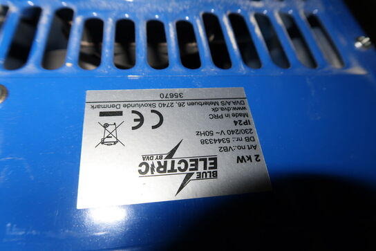 3 stk. varmeblæsere BLUE ELECTRIC