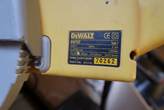 Kap-/geringssav DEWALT DW707