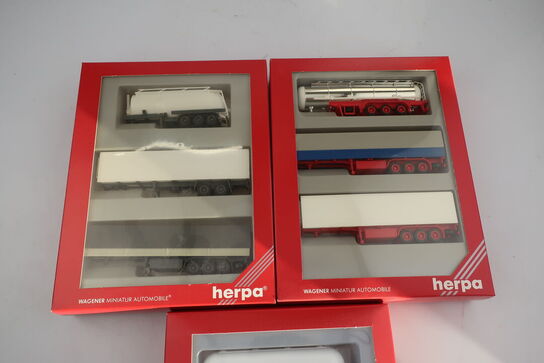 3 stk. modellastbilsæt HERPA 075336, 7568, 7580