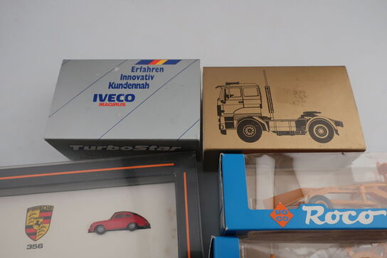 Div. Modelbiler/gravemaskiner/lastbiler HERPA, ROCO 1403, 1405, TURBOSTAR m.fl.