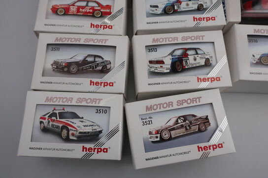 11 stk. modelbiler HERPA 3511, 3513, 3510, 3521, 3516 m.fl.