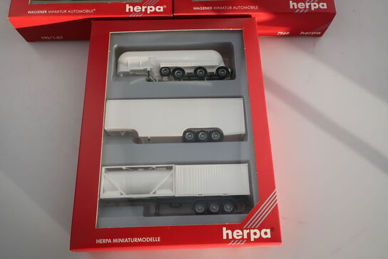 3 stk. modellastbilsæt HERPA 075336, 7568, 7580