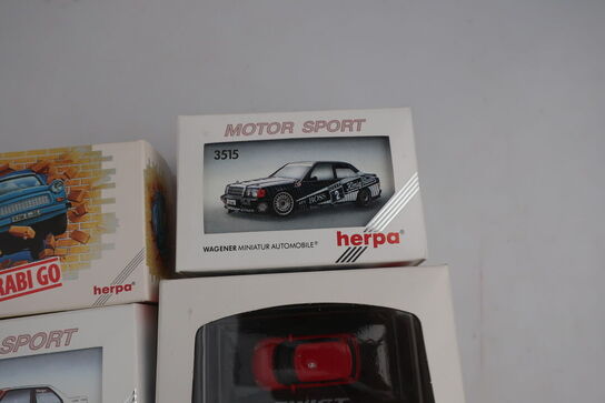 11 stk. modelbiler HERPA 3511, 3513, 3510, 3521, 3516 m.fl.