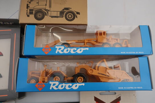 Div. Modelbiler/gravemaskiner/lastbiler HERPA, ROCO 1403, 1405, TURBOSTAR m.fl.