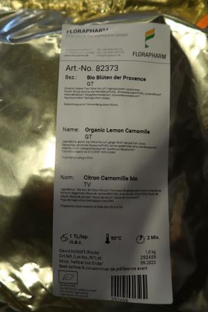 1 kg. Organic Lemon Camomile