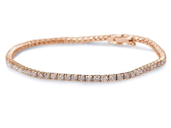 Pink Diamant tennisarmbånd 3,27 ct. (MOMSFRI)