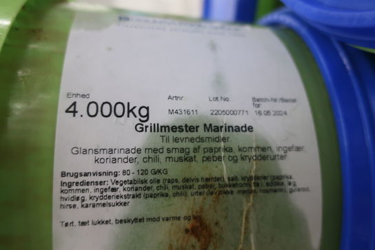 100 kg. Grillmester marinade (bedst før 16.05.24)