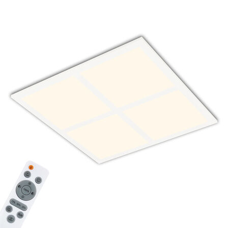 4 stk. briloner led rgb slim panel m. remote ø 44,5 cm(ubrugt)