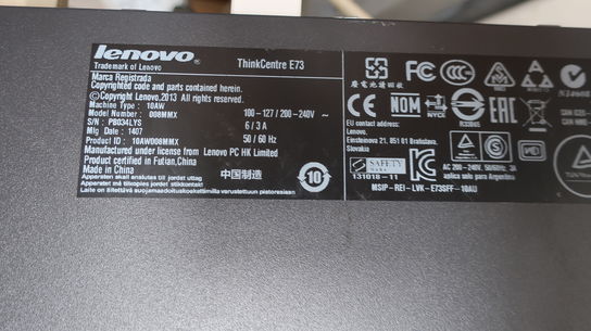 Computer LENOVO ThinkCentre E73