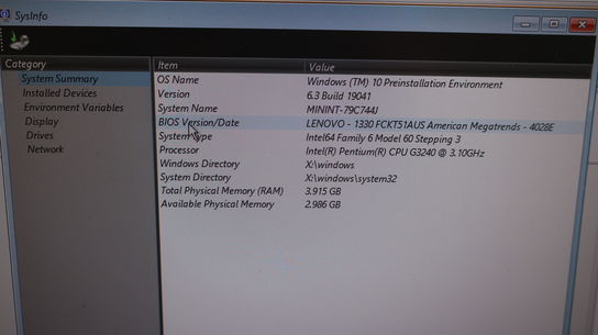 Computer LENOVO ThinkCentre E73