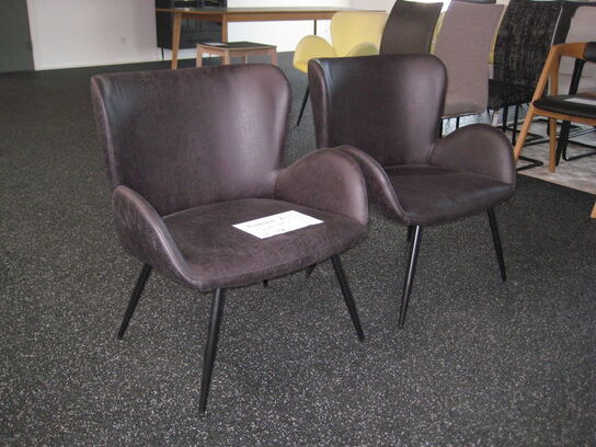  Lounge stol, deep black microfiber