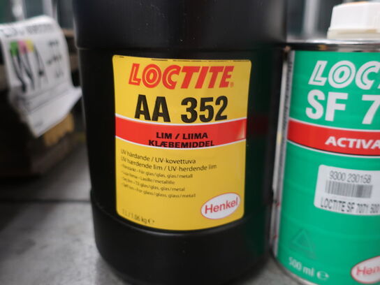 UV glue. set. 1 pc. LOCTITE AA 352 glue (1L) 1 pc. SF 7071 activator (0.5L)