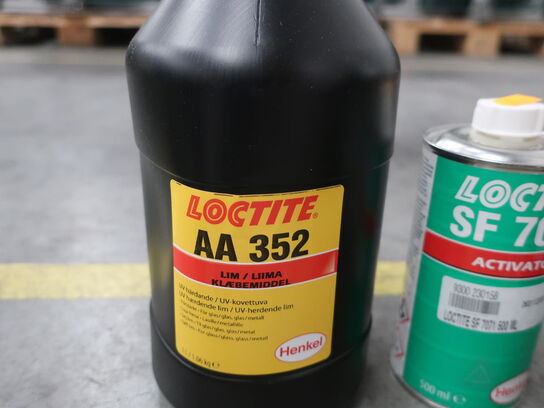 UV glue. set. 1 pc. LOCTITE AA 352 glue (1L) 1 pc. SF 7071 activator (0.5L)