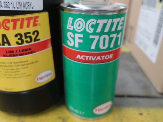 UV glue. set. 1 pc. LOCTITE AA 352 glue (1L) 1 pc. SF 7071 activator (0.5L)