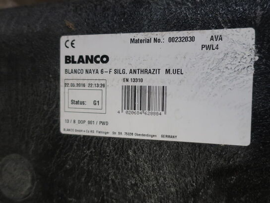 Wash BLANCO NAYA 6 Silgranit for flat bonding