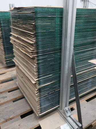 Batch 250 pcs. 6 mm (glued) double mirror 398x781 mm without bracket