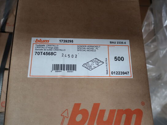 Bracket for mirrors BLUM 70T4568C approx. 18 ks to 500 pcs.