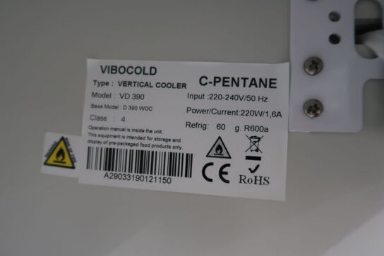 Display refrigerator VIBOCOLD VD 390