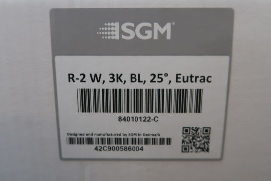 16 stk. LED Skinnelampe SGM R-2, 3K, sort, 25gr.