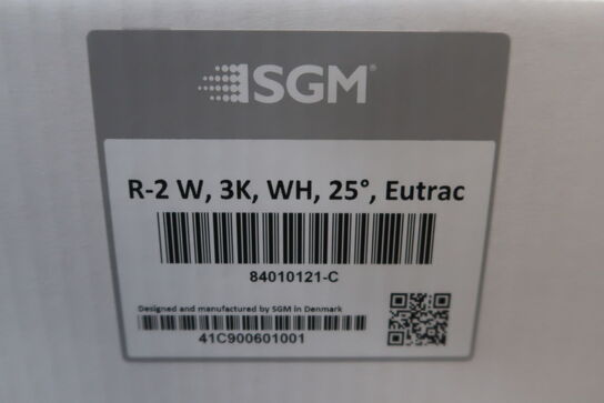 LED skinnelampe SGM R-2 W, 3K, sort, 25gr.