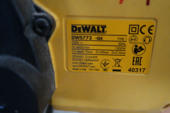 Geringsav DEWALT DWS773 QS