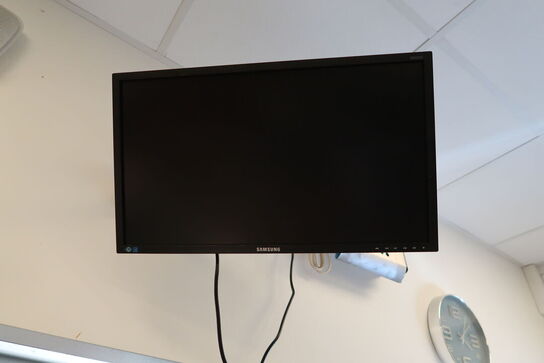 3 stk. computerskærme SAMSUNG S24E450, NEC m.fl. med betjningspanel