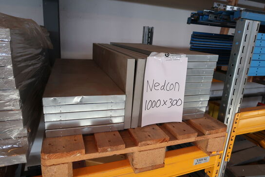 Palle med hylder til lagerreoler 1000x300