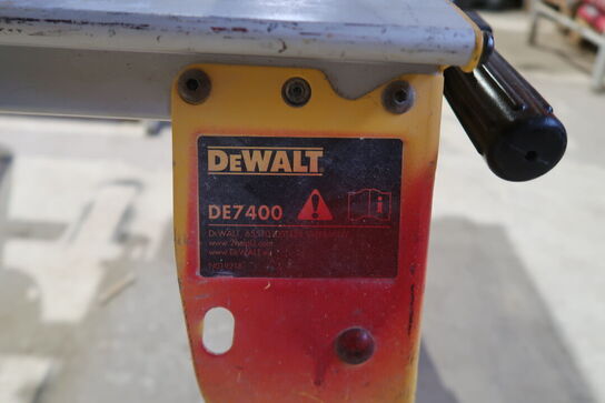 Dewalt DW745-q bordsav + DE7400 Arbejdsstation