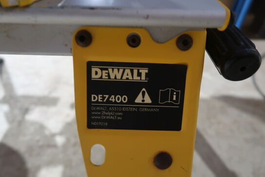 Dewalt DW745-q bordsav + DE7400 Arbejdsstation