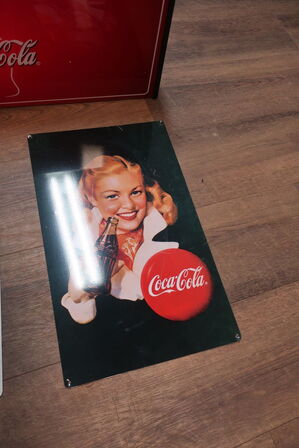 Coca Cola Lysskilt og Emaljeskilte 