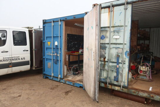 20 fods isoleret container uden indhold