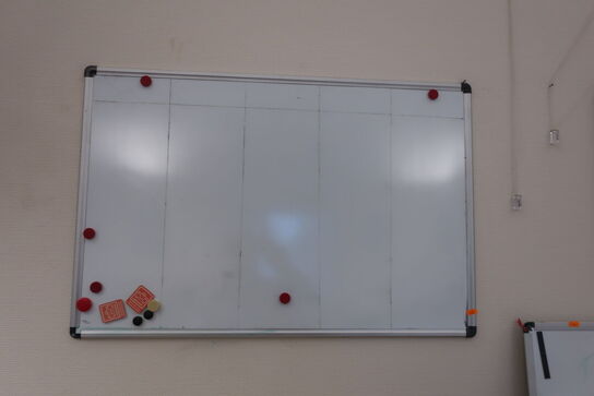 2 stk. whiteboard samt plakat