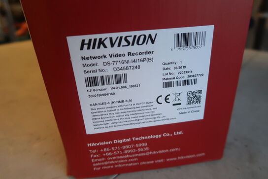 Video overvågnings optager Hikvision DS-716NI-I4/16