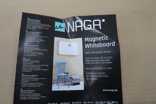 Whiteboard NAGA 180x120cm (ubrugt)