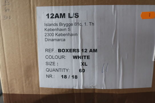 11 stk. boxers 12AM 2 pak. white XL