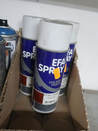 Div. spraymaling, grunder m.v. (se billeder)