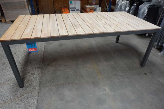 Cinas Mood Rio havebord - antracit/teak 210x100 cm 