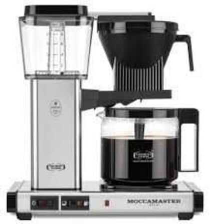 Moccamaster Manual Polished Silver, Kaffemaskine