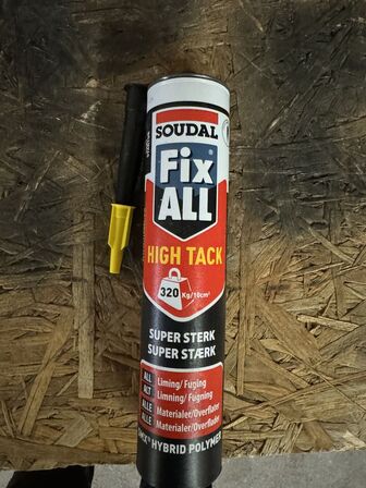 12 stk. Fix All High Tack SOUDAL udløbs dato 11/24