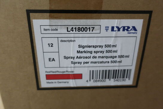 120 stk. marking spray rød LYRA