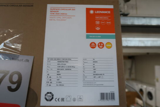 Ledvance Surface Rundt 250  13W varm hvid | med sensor