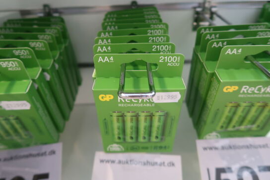 9 pk. Batteri ReCyko AA 1,2V 2100mAh 4stk