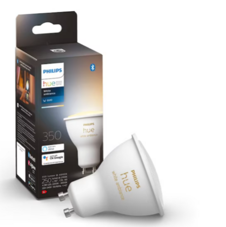 4 stk. Philips Hue White Ambiance GU10 Spot - 1-Pak