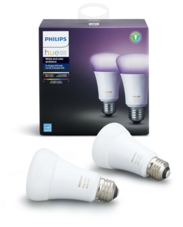 Philips Hue - E27 2 Pack - White & Color Ambiance - Bluetooth