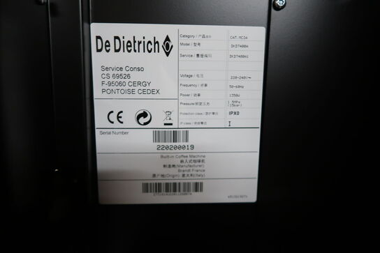 De Dietrich DKD 7400 A - Espressomaskine til indbygning