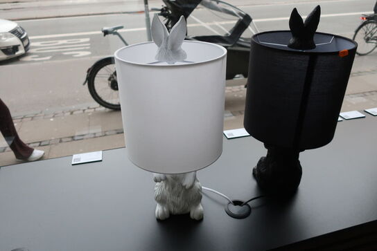 Bordlampe LUMEGA HOME Rabbit Black