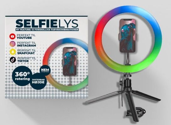 5 stk. selfie ring light(ubrugt)