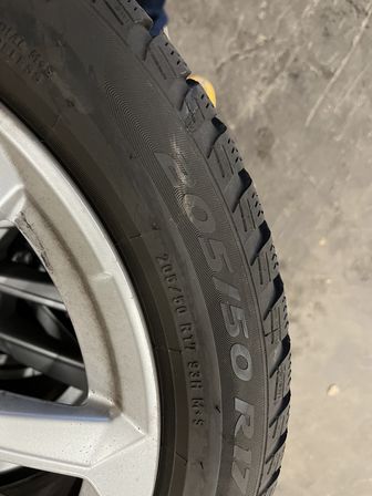 4 stk. vinterdæk 205/50 R17 93H M+S med 17" alufælge AUDI (Momsfri)