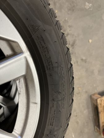 4 stk. vinterdæk 205/50 R17 93H M+S med 17" alufælge AUDI (Momsfri)