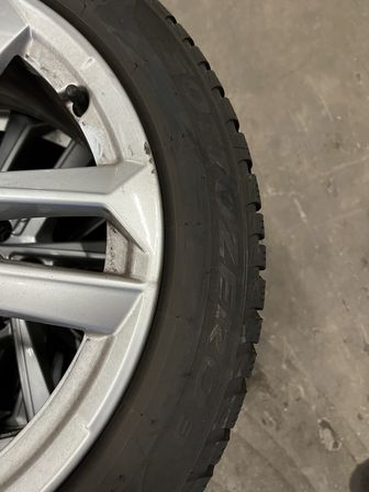 4 stk. vinterdæk 205/50 R17 93H M+S med 17" alufælge AUDI (Momsfri)